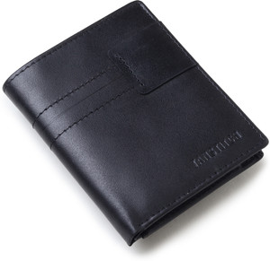 TANSTITCH Men Casual Black Genuine Leather Wallet