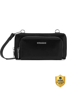 Miraggio Women Trendy Black Artificial Leather Wallet