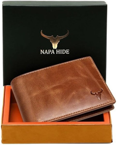 napa hide Men Casual, Formal, Travel Tan Genuine Leather Wallet