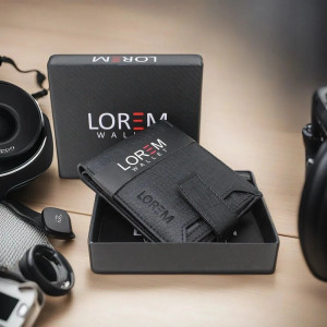 LOREM Men Casual Black Artificial Leather Wallet