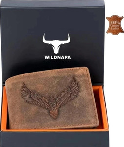 WILD NAPA Men Brown Genuine Leather Wallet