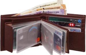 Highlark Men Evening/Party, Casual, Formal, Travel, Trendy Brown Artificial Leather Wallet