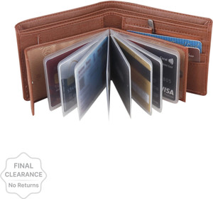 Nice Purse Men Formal Tan Artificial Leather Wallet