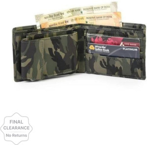 HABIBI Men Casual, Ethnic, Trendy Khaki Artificial Leather Wallet