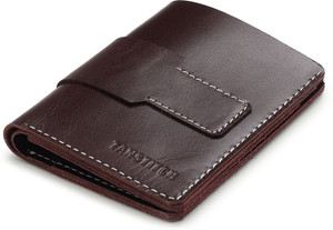 TANSTITCH Men Casual, Trendy, Travel Maroon Genuine Leather Card Holder
