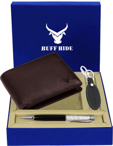 BUFFHIDE Men Brown Genuine Leather Wallet