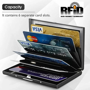 Alton Boys Casual, Evening/Party, Casual, Formal, Ethnic, Ethnic Black Aluminium Card Holder