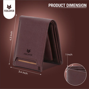 Foxlayer Men Brown Leather Wallet - Image 5