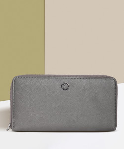 Caprese Women Casual Grey Artificial Leather Wallet