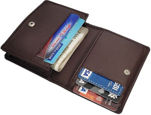 RAGE GAZE Men & Women Brown Artificial Leather Card Holder