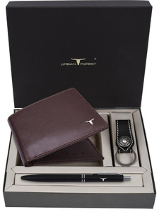 URBAN FOREST Men Casual, Trendy, Travel, Formal Brown Genuine Leather Wallet