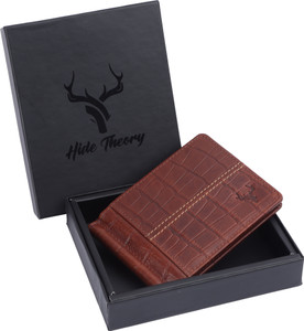 HideTheory Men Formal Brown Genuine Leather Money Clip