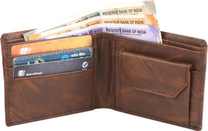 Nice Purse Men Brown Genuine Leather Wallet