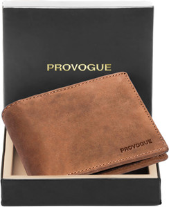 PROVOGUE Men Casual, Evening/Party, Formal, Travel Tan Genuine Leather Wallet