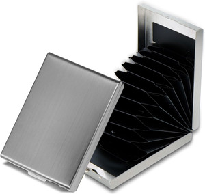 STORITE Men & Women Trendy, Formal, Casual, Travel Silver Aluminium Card Holder