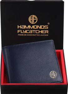 Hammonds Flycatcher Men Casual, Formal, Evening/Party, Travel, Trendy Blue Genuine Leather Wallet