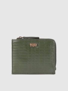 LEVI'S Men Casual Green Genuine Leather Wallet