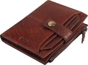 NauraHide Men & Women Trendy, Formal, Travel, Evening/Party Brown Genuine Leather Wallet