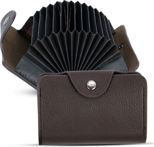 STORITE Men Casual, Travel, Trendy Brown Genuine Leather Card Holder