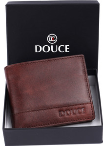 Douce Men Casual, Ethnic, Formal, Travel, Trendy Brown Genuine Leather Wallet