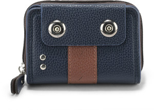 BE DIVINE Men & Women Casual Blue Artificial Leather Card Holder