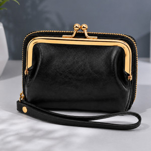 SYGA Women Black Genuine Leather Wallet