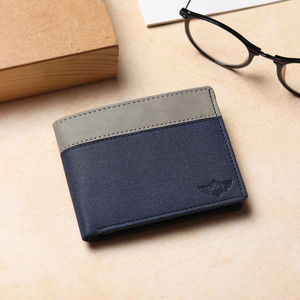 METRONAUT Men Casual, Travel, Trendy Blue, White Artificial Leather Wallet