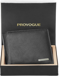 PROVOGUE Men Black Genuine Leather Wallet