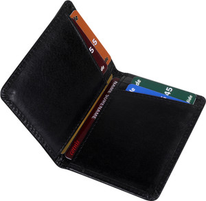 Cotnis Men & Women Casual, Formal, Trendy Black Genuine Leather Card Holder