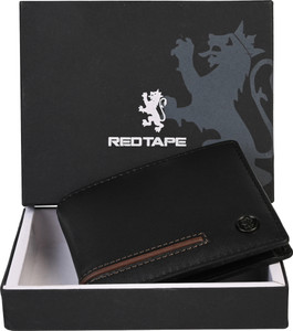 RED TAPE Men Black Leather Wallet - Image 5