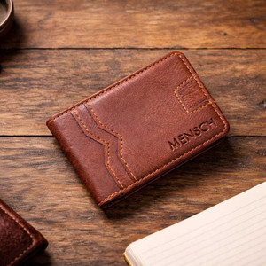 MENSCH Men Casual Tan Artificial Leather Wallet