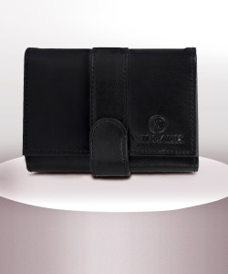 WILDAUK Women Casual, Formal, Travel, Evening/Party Black Artificial Leather Wallet