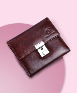 Leatherstile Women Trendy Brown Genuine Leather Wallet BROWN