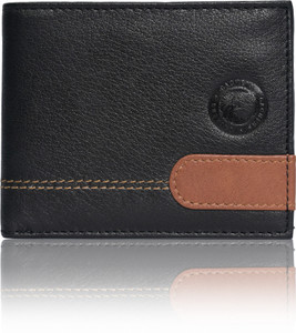 CACHERS Men Casual, Formal, Evening/Party Black Genuine Leather Wallet