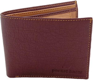 pocket bazar Men Trendy Brown Artificial Leather Wallet