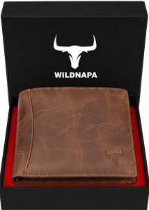 WILD NAPA Men Brown Genuine Leather Wallet