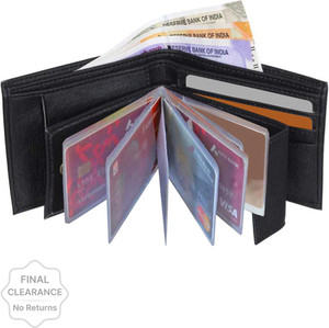 LOOPA Men Casual, Formal, Travel Black Artificial Leather Wallet