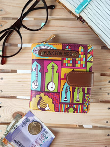 FUNK FOR HIRE Women Casual Purple Artificial Leather Wallet