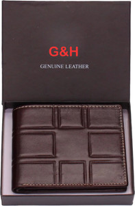 GH Men Trendy, Formal Brown Genuine Leather Wallet