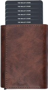thewalletstore Men Casual Brown Artificial Leather Wallet
