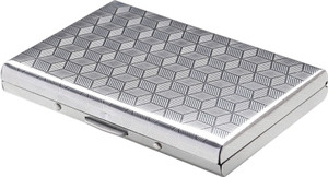StealODeal Men & Women Silver Aluminium Card Holder