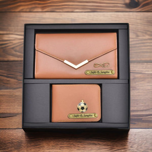 AngelsCreation Men & Women Evening/Party, Formal, Trendy Tan Artificial Leather Wallet