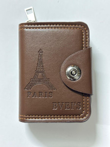 GAWU'S Men & Women Casual Brown Artificial Leather Card Holder