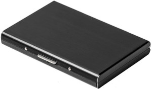 ELECTRO WOLF Men & Women Casual, Formal, Ethnic, Evening/Party, Travel, Trendy Black Aluminium Card Holder