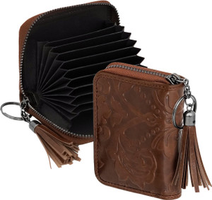 STORITE Men & Women Casual, Formal, Travel, Trendy Brown Artificial Leather Card Holder