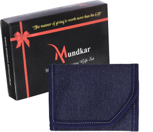 Mundkar Boys Casual Blue Artificial Leather Wallet