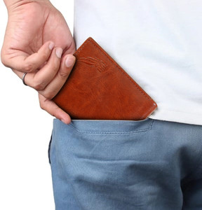 Flyboy Men Formal Tan Genuine Leather Wallet