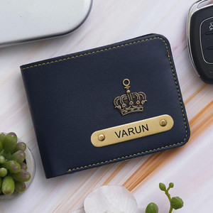 Walletadda Men Casual Blue Genuine Leather Wallet