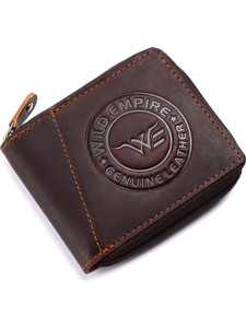 WILD EMPIRE Boys Evening/Party, Ethnic, Casual, Travel, Formal, Trendy Brown Genuine Leather Wallet