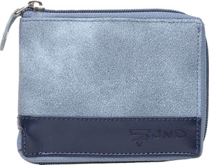 JND Men & Women Casual Blue Artificial Leather Wallet